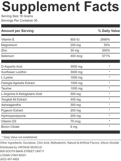 Natty Testosterone Base Blend - TITAN