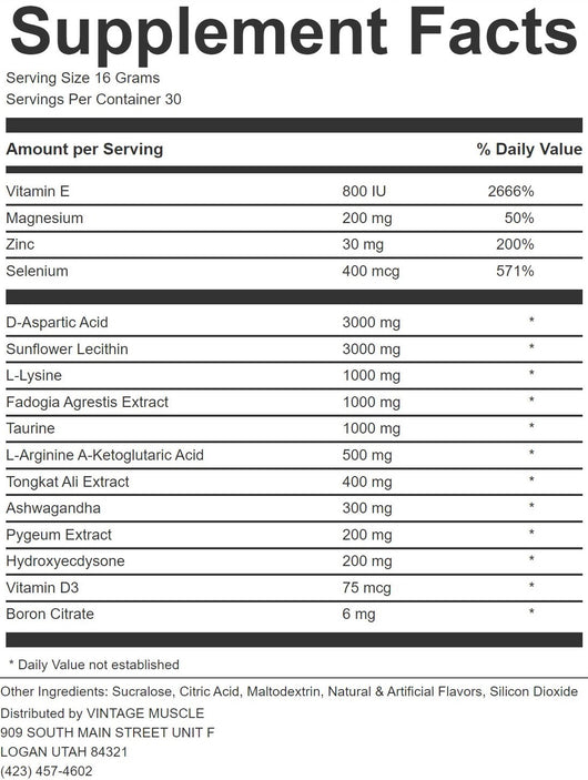 Natty Testosterone Base Blend - TITAN